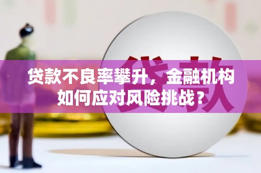 甘肃贷款不良率攀升，金融机构如何应对风险挑战？