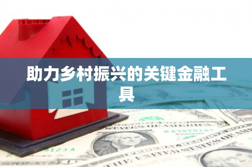 甘肃助力乡村振兴的关键金融工具