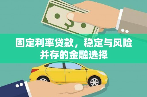 甘肃固定利率贷款，稳定与风险并存的金融选择