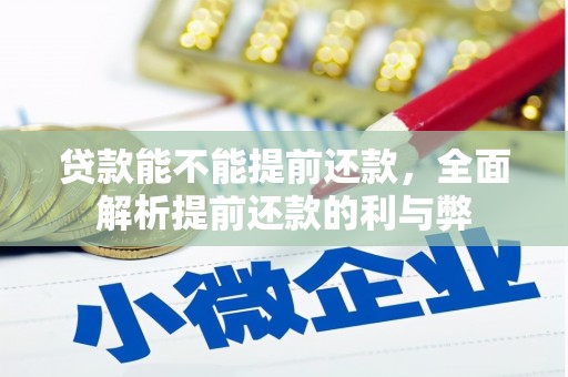 甘肃贷款能不能提前还款，全面解析提前还款的利与弊